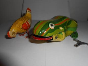 Markenlos - Jouet en étain à remontoir - 1950-1959, Antiquités & Art