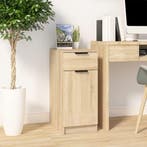 vidaXL Bureaukast 33,5x50x75 cm bewerkt hout sonoma, Verzenden, Nieuw