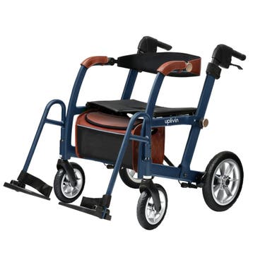 Uplivin Glide 2-in-1 rollator en rolstoel – Blauw, Diversen, Ophalen of Verzenden, Nieuw