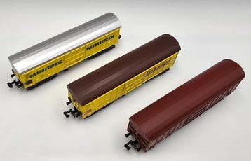 Minitrix N - 15500, 3568, 3280 - Wagon de marchandises pour, Nieuw