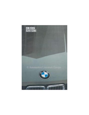 1983 BMW 5 SERIE BROCHURE NEDERLANDS, Ophalen of Verzenden