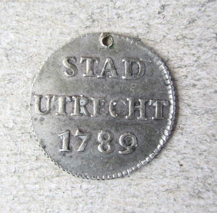 Nederland, Utrecht Duit 1789 (Zonder minimumprijs), Timbres & Monnaies, Monnaies | Pays-Bas