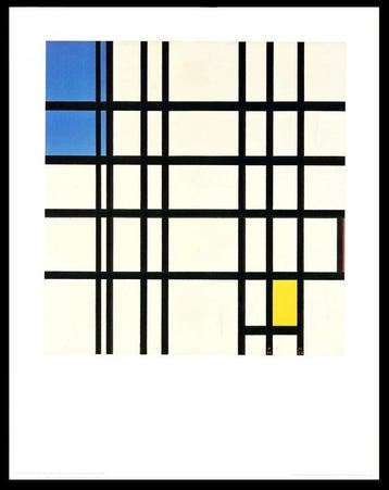 Piet Mondriaan - “Rhythmus Aus Schwarzen Linien, 1935-1942”., Antiek en Kunst