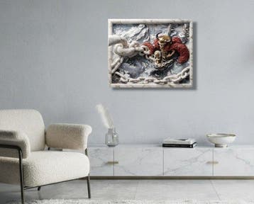 Makayhos - [Canvas] Luffy Elbaf – The Golden Shackle King, Nieuw