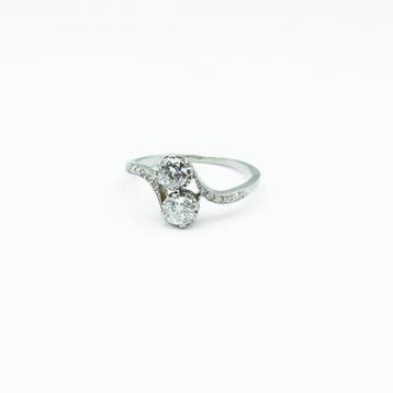 Bague Platine - Diamant, Nieuw
