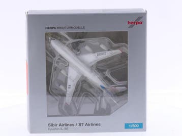 Schaal 1:500 Herpa 506205 Siber Airlines / S7 Airlines Il..., Ophalen of Verzenden, Gebruikt