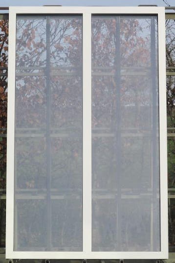 aluminium raam , chassis , venster , kozijn 146 x 235 wit, 75 tot 150 cm, Raamkozijn, Aluminium, Ophalen of Verzenden
