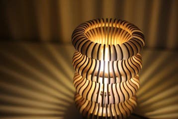 kabuff - Lamp - Hout - Beperkte oplage 4/100