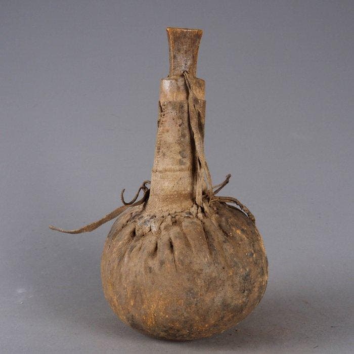 Container - Leder, kalebas - Masai Dassanetch Rendille, Antiek en Kunst, Kunst | Niet-Westerse kunst