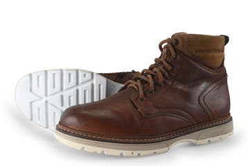 Nelson Veterboots in maat 43 Cognac, Kleding | Heren, Schoenen, Overige kleuren, Verzenden, Boots, Zo goed als nieuw