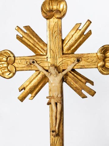 sculptuur, Crocefisso - 57 cm - Hout