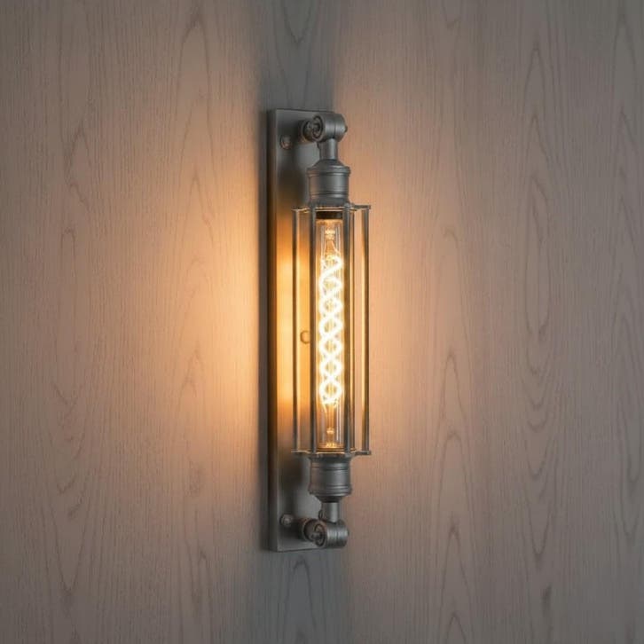 Wandlampen Messing Wandlamp Astor Antiek Zilver, Huis en Inrichting, Lampen | Wandlampen, Verzenden