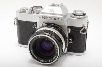Nikon Nikomat EL + Nikkor-H Auto 2/50mm | Single lens reflex, Nieuw