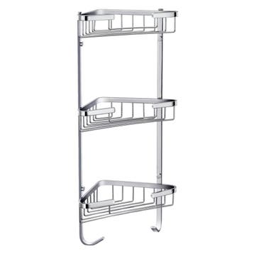 Doucherek Best Design Rome Hoekmodel 3-schaps Chroom, Ophalen of Verzenden, Nieuw, Chroom, Bad
