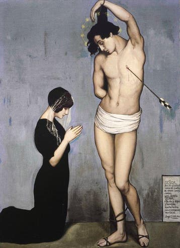Ángel Zárraga (1886-1946) (after) - Votive Offering (Saint