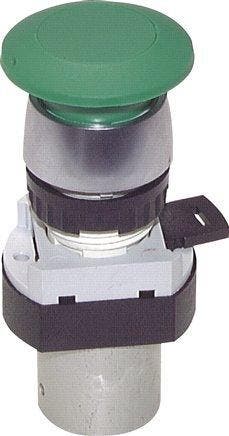 Vanne À Bouton Palmier 3/2 M5 Verte 0-12bar/0-168psi 22.5mm, Verzenden
