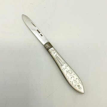 Couteau à fruits - Argent - Couteau en argent sterling de