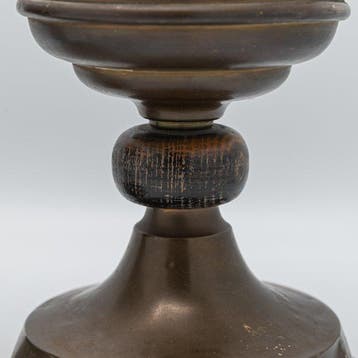 2 kandelaren, kerkkandelaartjes - Messing - 1850-1900