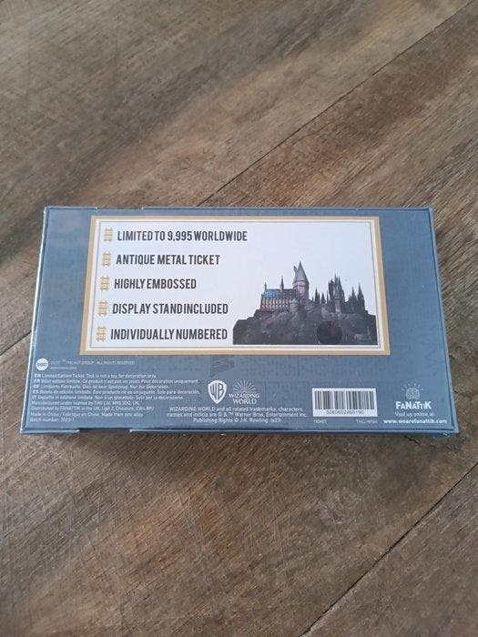 Harry Potter, Hogwarts Train Ticket Limited Edition (mint, Verzamelen, Film en Tv