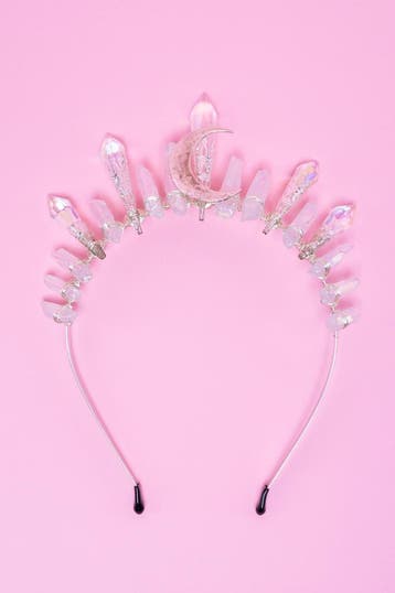 KIMU® Haarband Bergkristal Zilver Maan Helder Kristal Diadee, Kleding | Dames, Ophalen of Verzenden, Nieuw