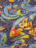 Geen minimumprijs! Textiel Mosaico tropicale Mediterraneo