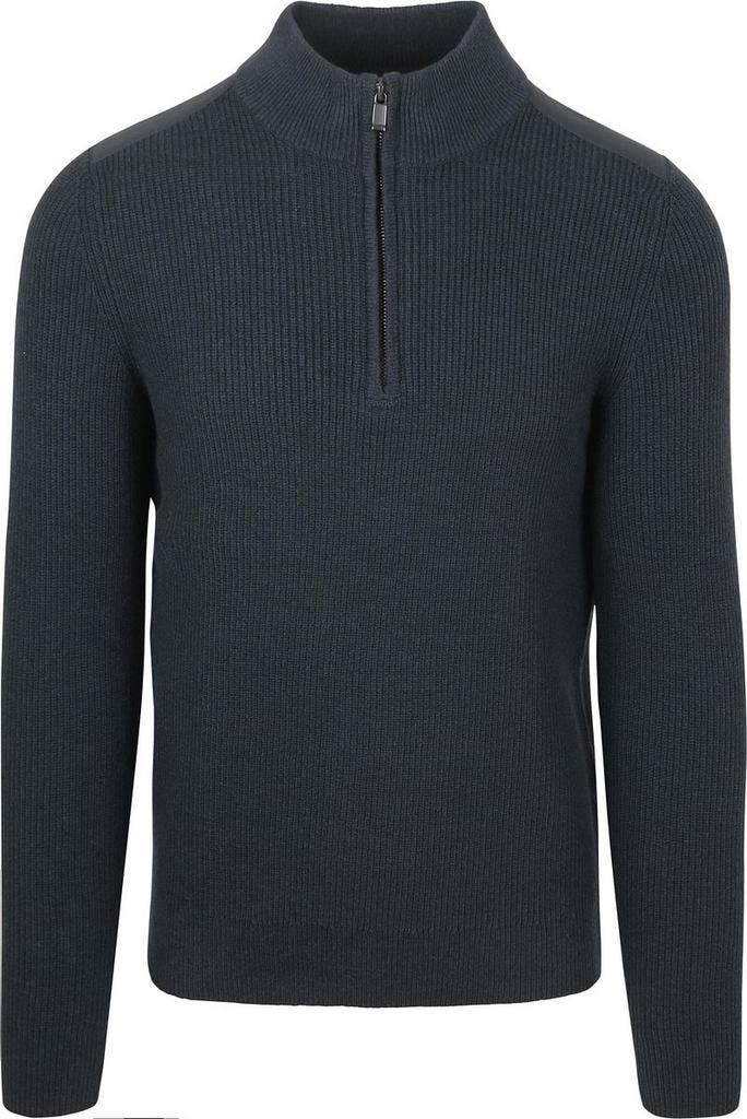 Suitable Half Zip Trui Patch Navy maat Maat 52/54 (L) Heren, Kleding | Heren, Truien en Vesten, Blauw, Nieuw, Maat 52/54 (L), Verzenden