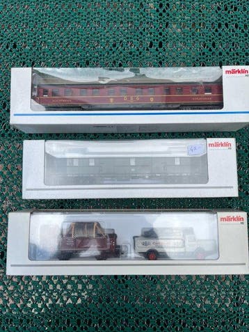Märklin H0 - Modeltrein personenwagen (3) - In originele, Nieuw