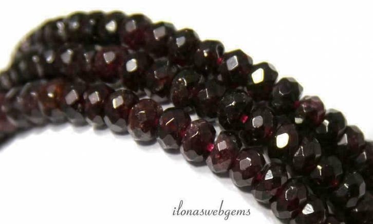 Granaat kralen / edelsteen kralen / zelf sieraden maken, Hobby en Vrije tijd, Kralen en Sieraden maken, Kraal, Nieuw, Verzenden