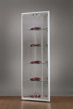 *TIP*  Luxe vitrinekast hoek aluminium 50 cm met verstelbaa, Ophalen of Verzenden