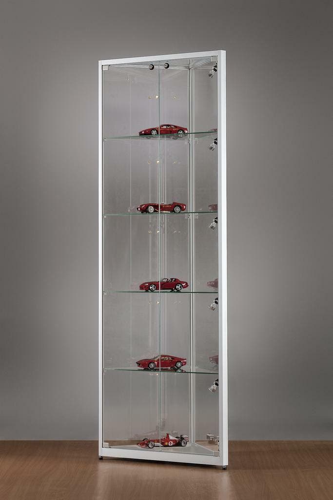 *TIP*  Luxe vitrinekast hoek aluminium 50 cm met verstelbaa, Articles professionnels, Aménagement de Bureau & Magasin | Commerce & Inventaire