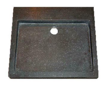 Lot-50 opbouw-wastafel Limestone 50x45x6cm z/krgat, Bricolage & Construction, Ophalen of Verzenden