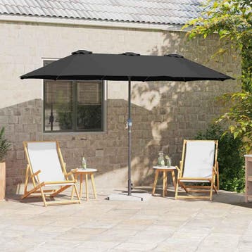vidaXL Tuinparasol 370 x 197 x 239 cm Polyester en Aluminium, Verzenden, Nieuw