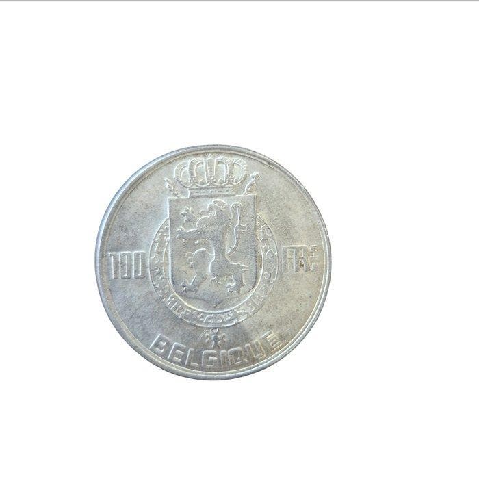 België. 100 Francs 1950/1951 Lot de 3 Très (Zonder, Timbres & Monnaies, Monnaies | Pays-Bas