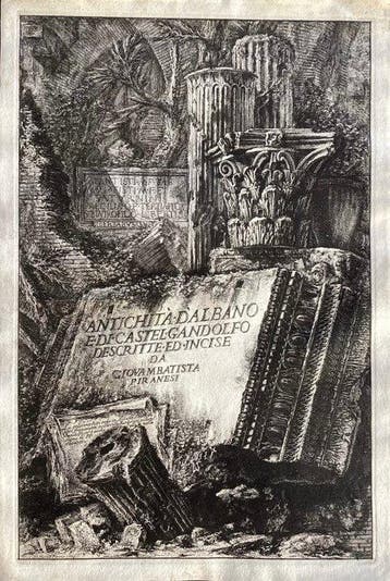 Giovanni Battista Piranesi (1720-1778) - Primo frontespizio