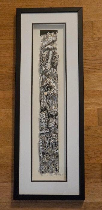 Charles Fazzino (1955) - Terror Over Tokyo, Antiek en Kunst, Kunst | Schilderijen | Modern