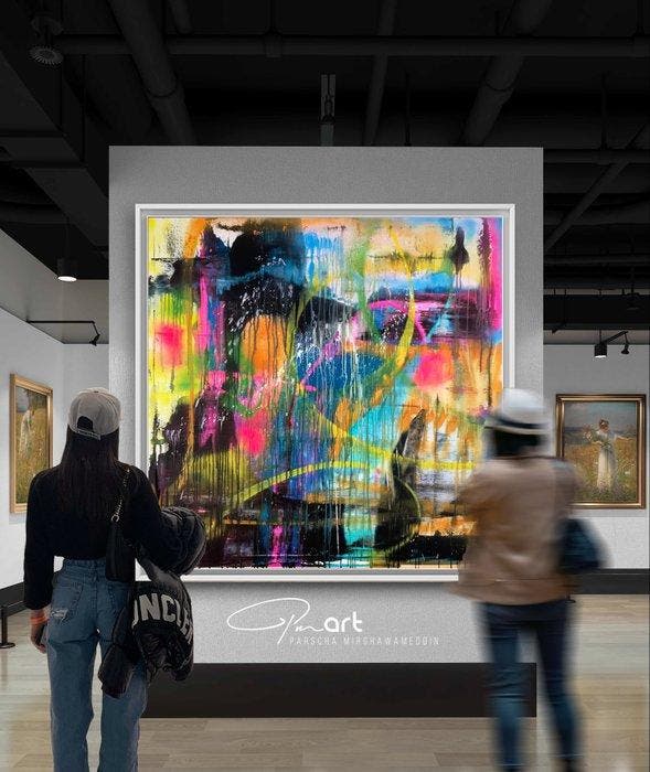 Parscha Mirghawameddin - Bam Bam - XXL, Antiek en Kunst, Kunst | Schilderijen | Modern