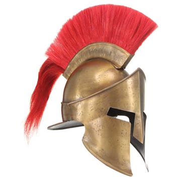 vidaXL Soldatenhelm Grieks replica LARP staal messingkleurig, Verzenden