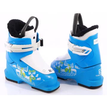 25 26 27 28 29 kinder skischoenen SALOMON TEAM T1, BLUE/whit, Sport en Fitness, Verzenden, Gebruikt, Salomon