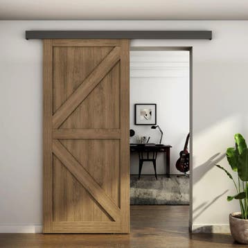 Nova schuifdeursysteem zwart 200 cm – wand- en plafondmon., Ophalen of Verzenden, Nieuw, Overige materialen, Schuif of Grendel