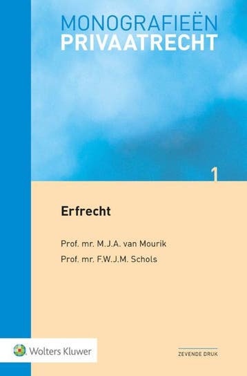 Monografieen Privaatrecht -  Erfrecht 9789013148664, Boeken, Verzenden, Gelezen, M.J.A. van Mourik
