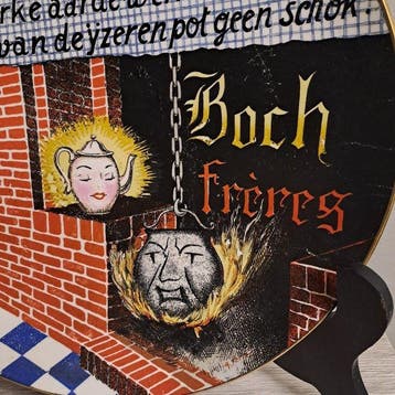 boch freres - Charles Catteau - Wandbord - Aardewerk -