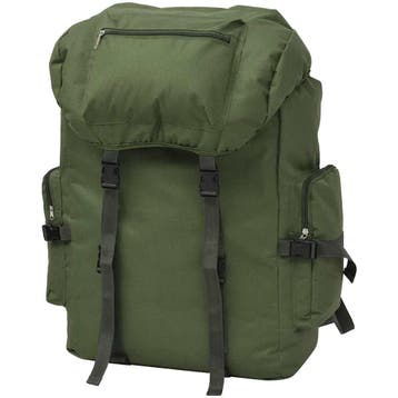 vidaXL Rugzak legerstijl 65 L groen, Verzenden