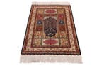 Signed Semi-Antique Silk Hereke Carpet with ~640,000, Maison & Meubles