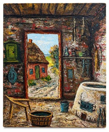 Danish School (XX) - Barn with Cottage