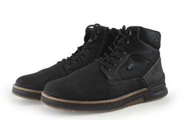 Rieker Veterboots in maat 41 Zwart, Verzenden, Zwart, Boots, Zo goed als nieuw