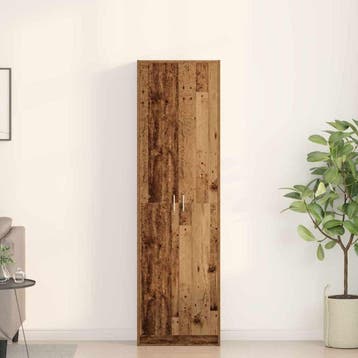 vidaXL Kledingkast Oud Hout 55 x 25 x 189 cm Bewerkt hout, Verzenden, Nieuw