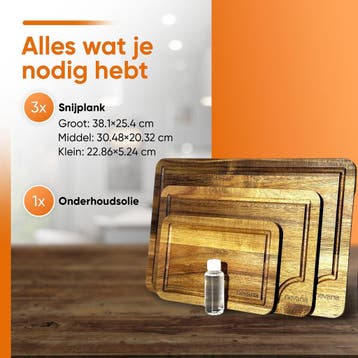 Nevana houten snijplanken model 2026 - hout, Verzenden, Zo goed als nieuw