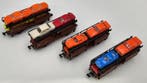 Minitrix N - 3533 - Modeltrein goederenwagon (4) - Vier, Hobby en Vrije tijd, Nieuw