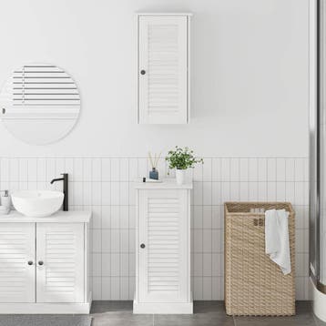 vidaXL Badkamermeubel Set VIGO 2 st Wit en Antiek Wit 37 x, Verzenden, Nieuw