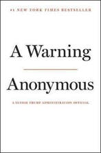 A Warning 9781538718469 Anonymous, Verzenden, Gelezen, Anonymous